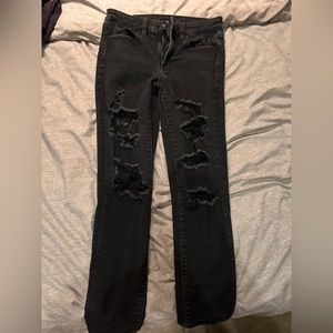 Ripped skinny jeans